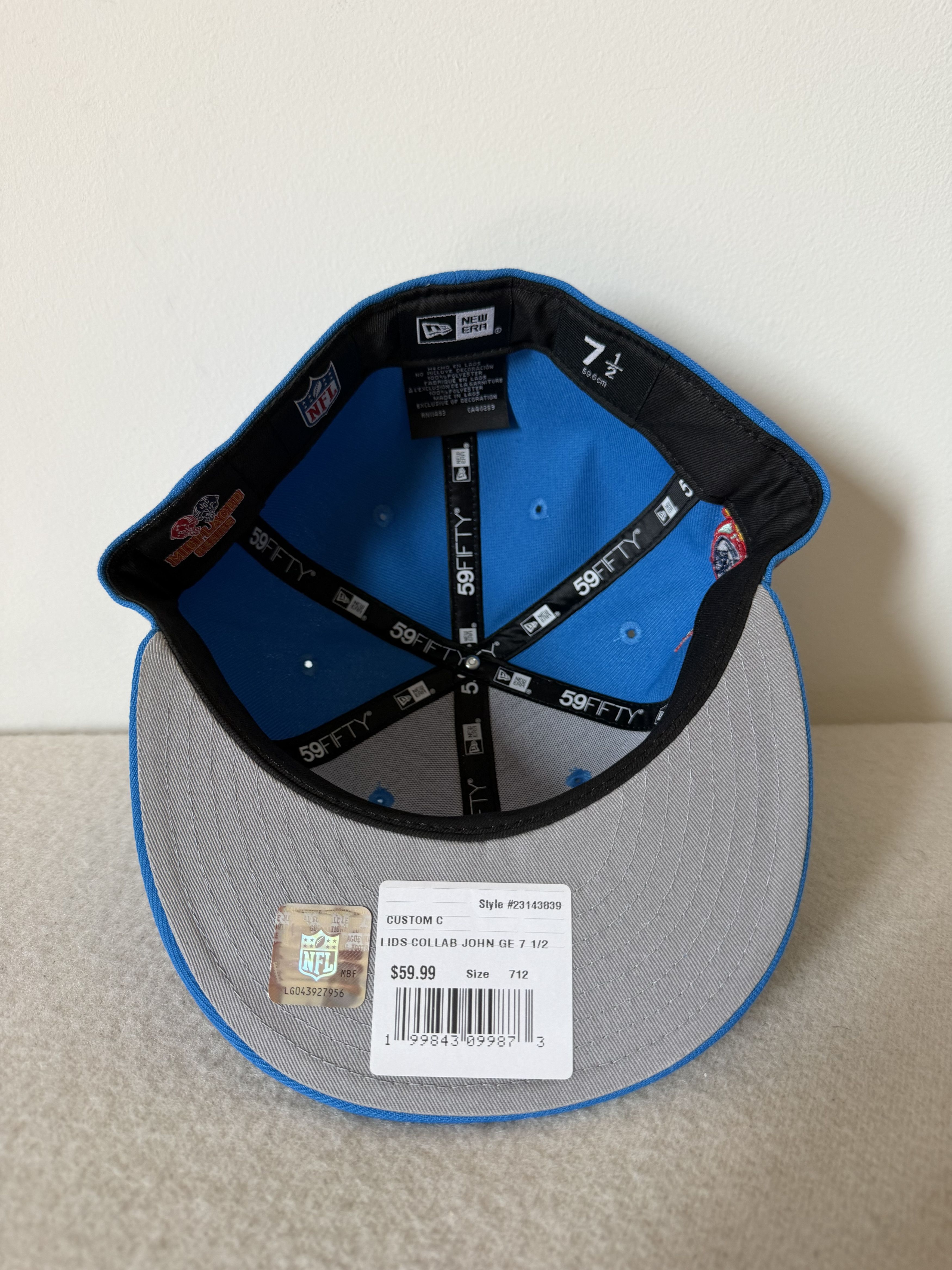 New Era 7 1/2 John Geiger New Era Misplaced Detroit Lions Fitted Size ONE SIZE - 6 Thumbnail