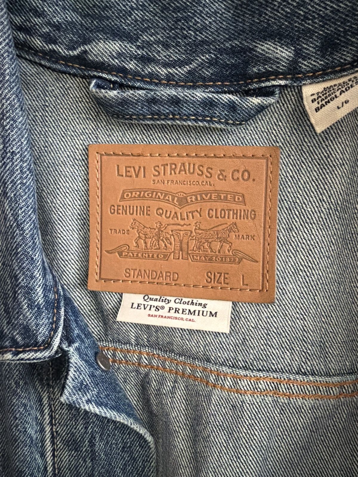 Levi's Levis Premium denim jacket Size US L / EU 52-54 / 3 - 3 Thumbnail