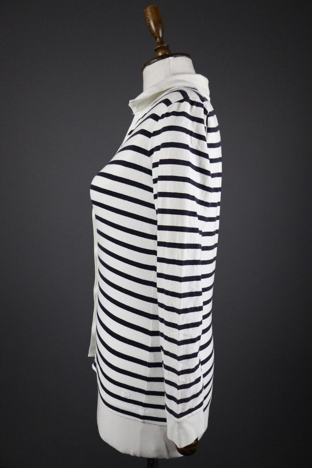 Escada Escada White Stripe Button Top Blouse Cardigan Size S Size S / US 4 / IT 40 - 4 Thumbnail