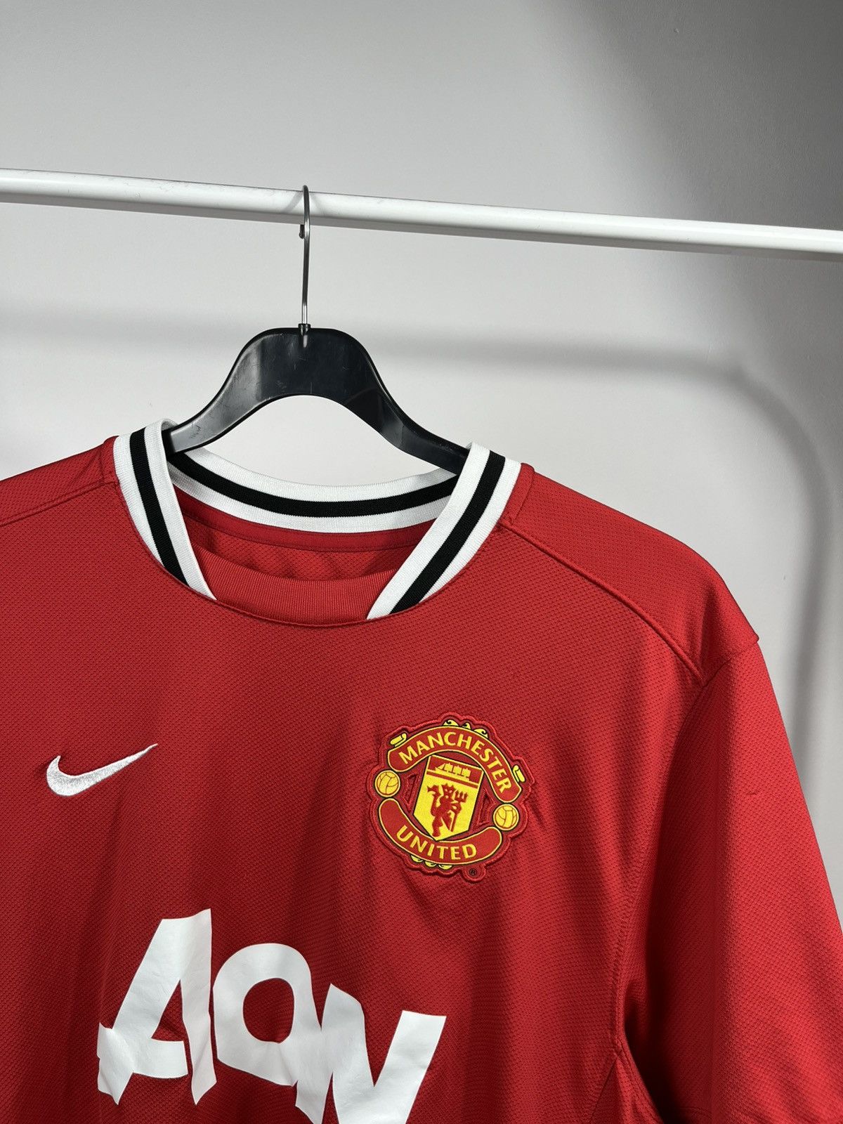 Nike Manchester United Nike Home Jersey 2011 Red AON Dri Fit Size US L / EU 52-54 / 3 - 3 Thumbnail