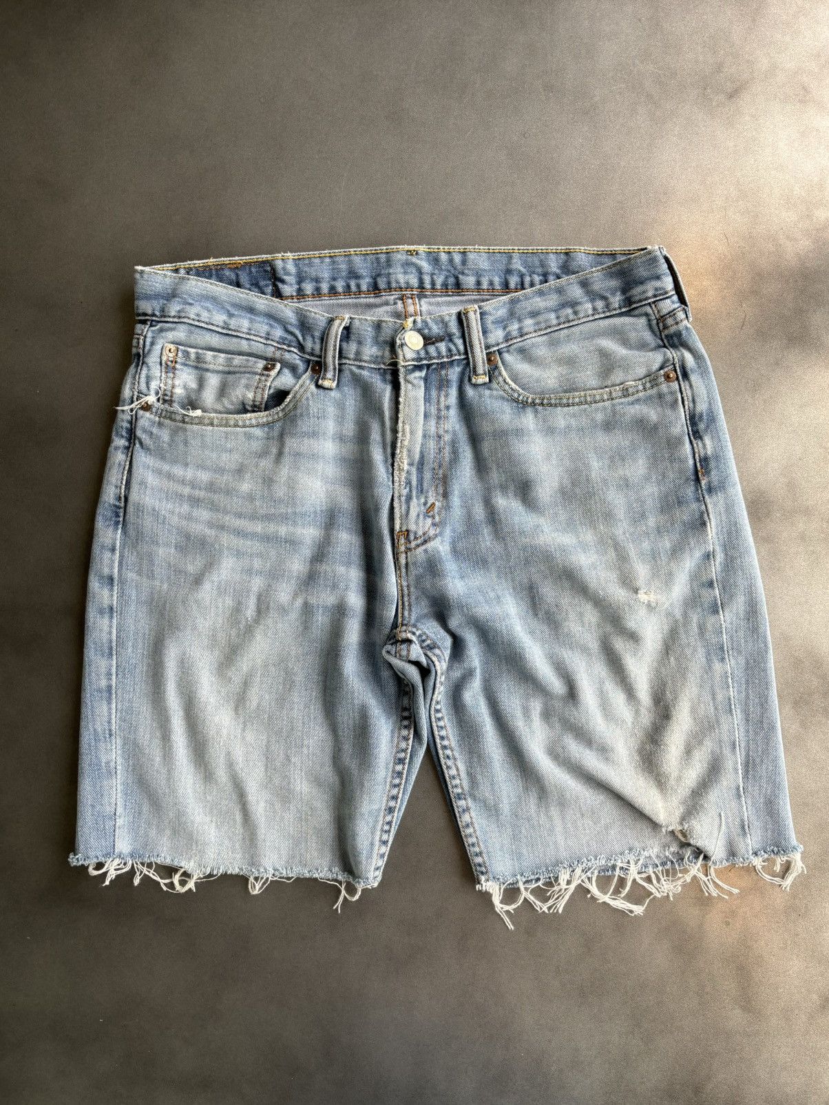 Levi's × Vintage Levis Cut Off Jean Shorts Levis Jorts Cutoffs Red Tab 514 33 Size US 33 - 2 Thumbnail