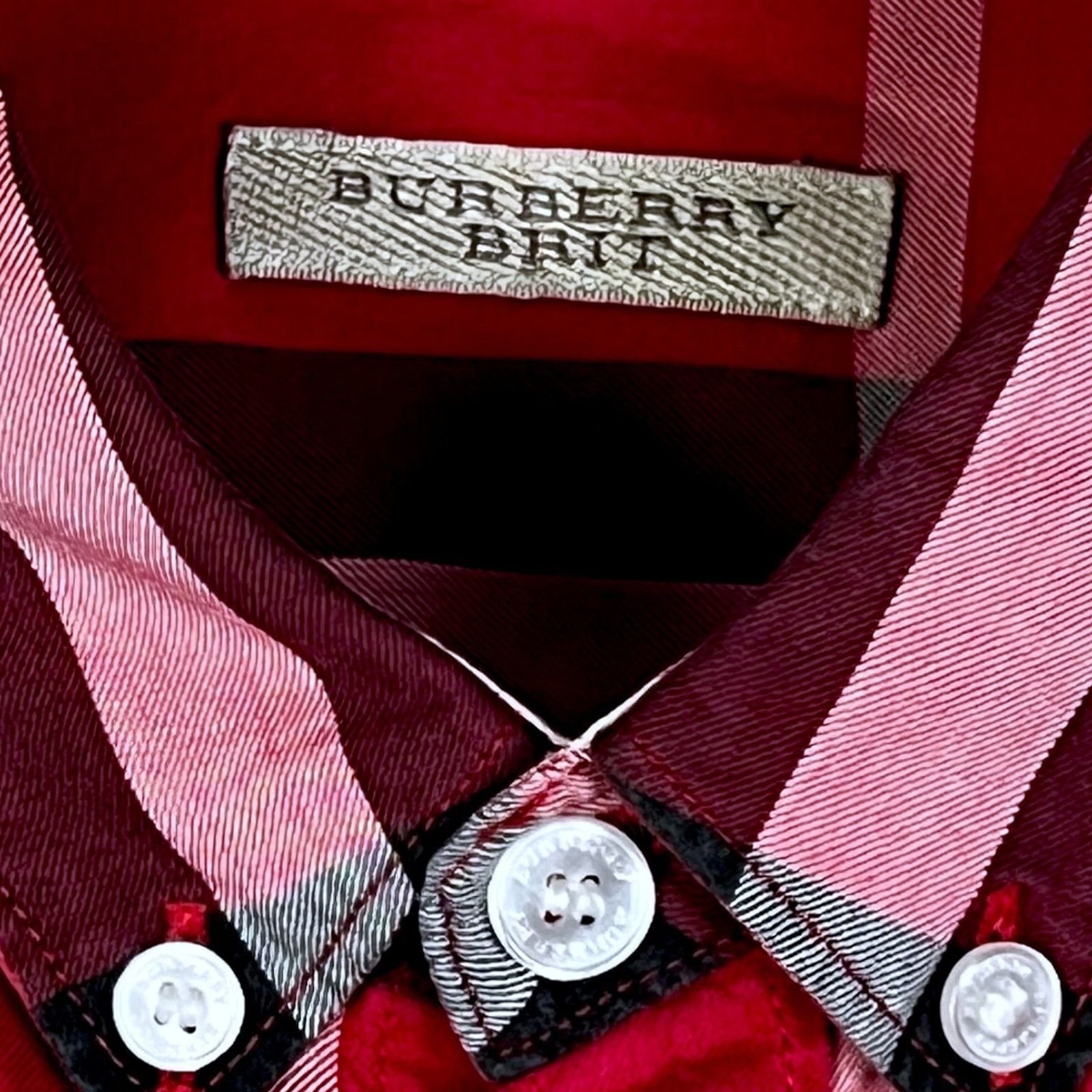 Burberry Burberry Brit Red Check Print Button Shirt $495 Retail M Size US M / EU 48-50 / 2 - 3 Thumbnail