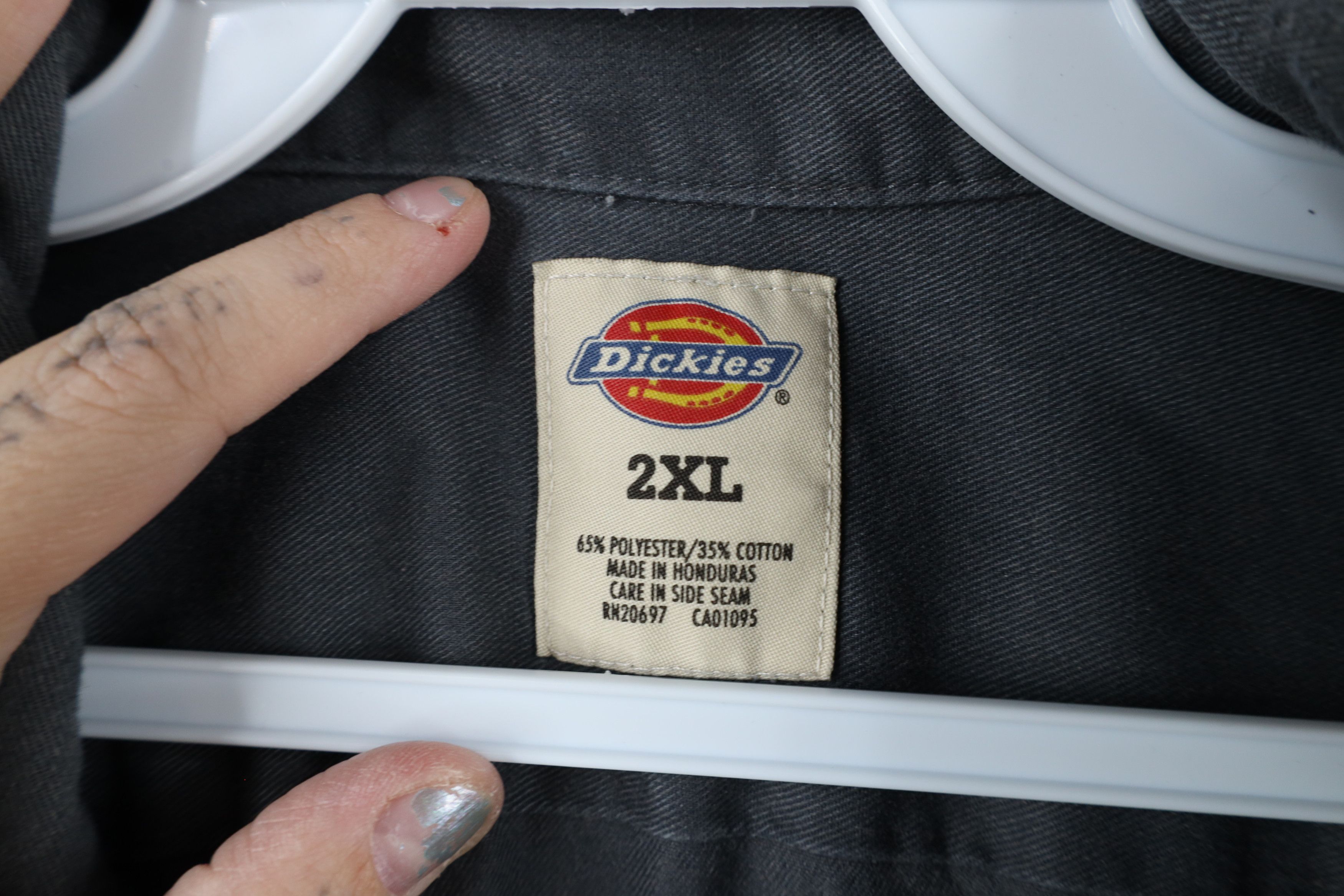 Dickies × Vintage Vintage Dickies Out Workwear Mechanic Button Shirt Gray Size US XXL / EU 58 / 5 - 8 Thumbnail