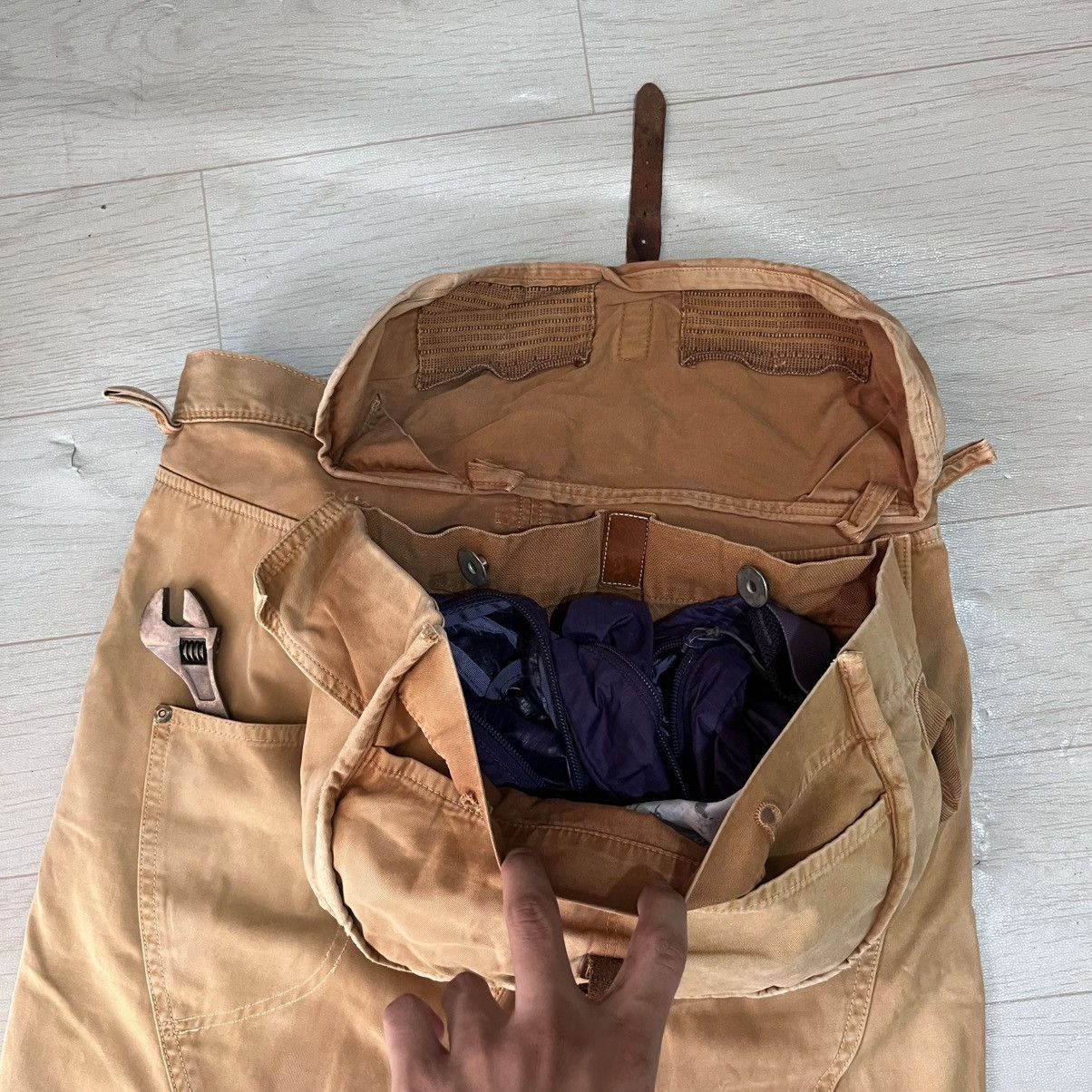 Kapital 💥RARE💥 Kapital monkey pants cargo camera bag Size US 32 / EU 48 - 6 Thumbnail