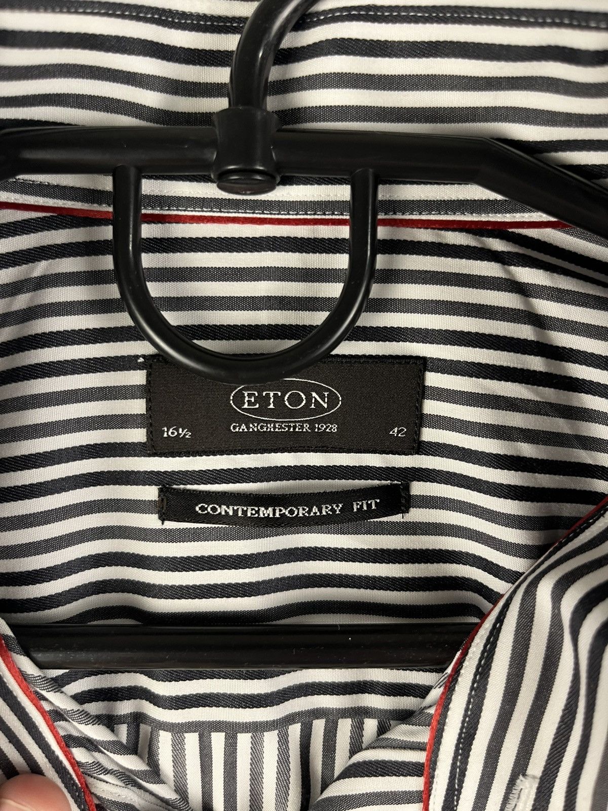 Eton Eton Classic Luxury Stripped Long Sleeve Shirt Button Up Size US L / EU 52-54 / 3 - 6 Thumbnail