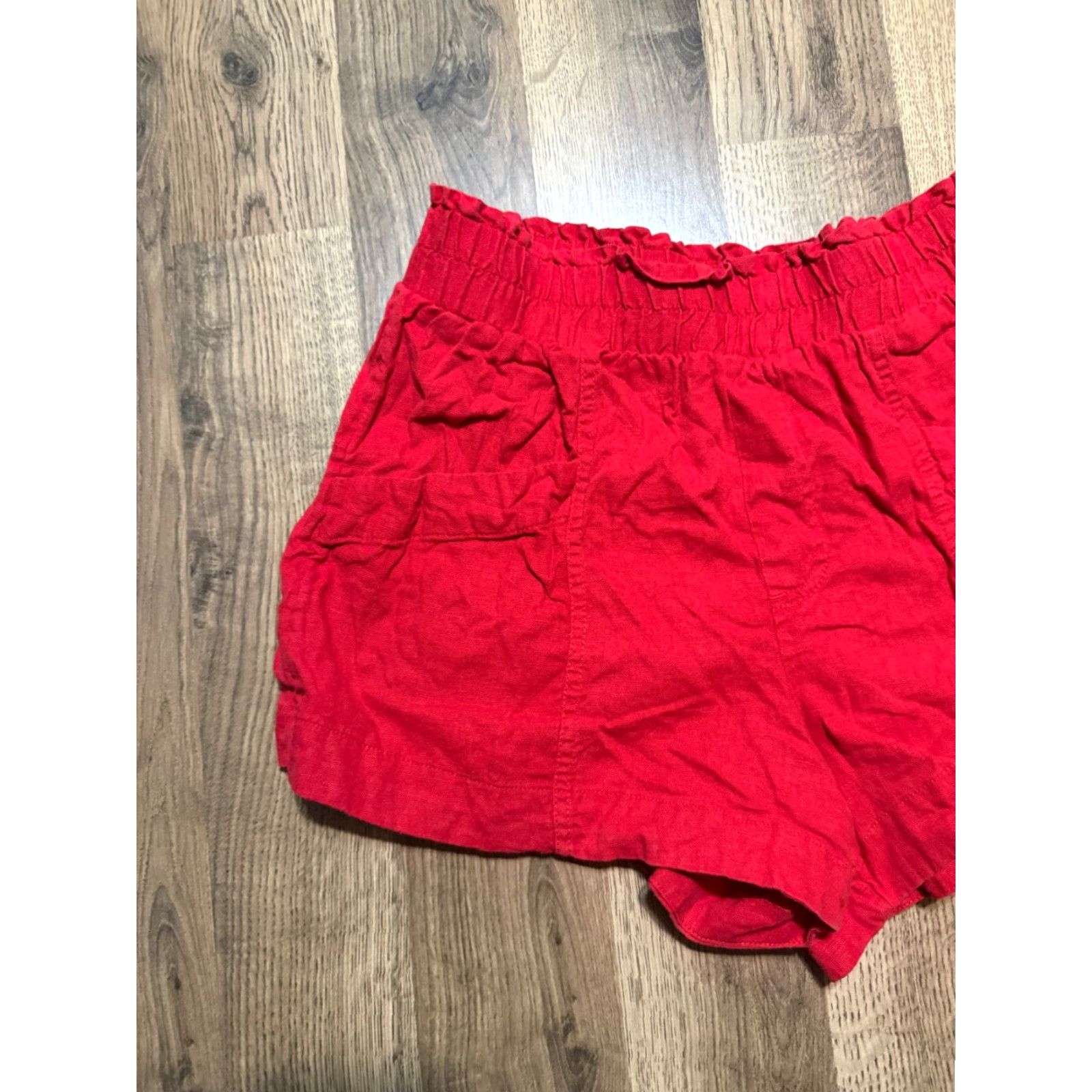 Vintage A New Day Shorts Women's Size Small Red Pull On Casual Shorts Size 28" / US 6 / IT 42 - 3 Thumbnail
