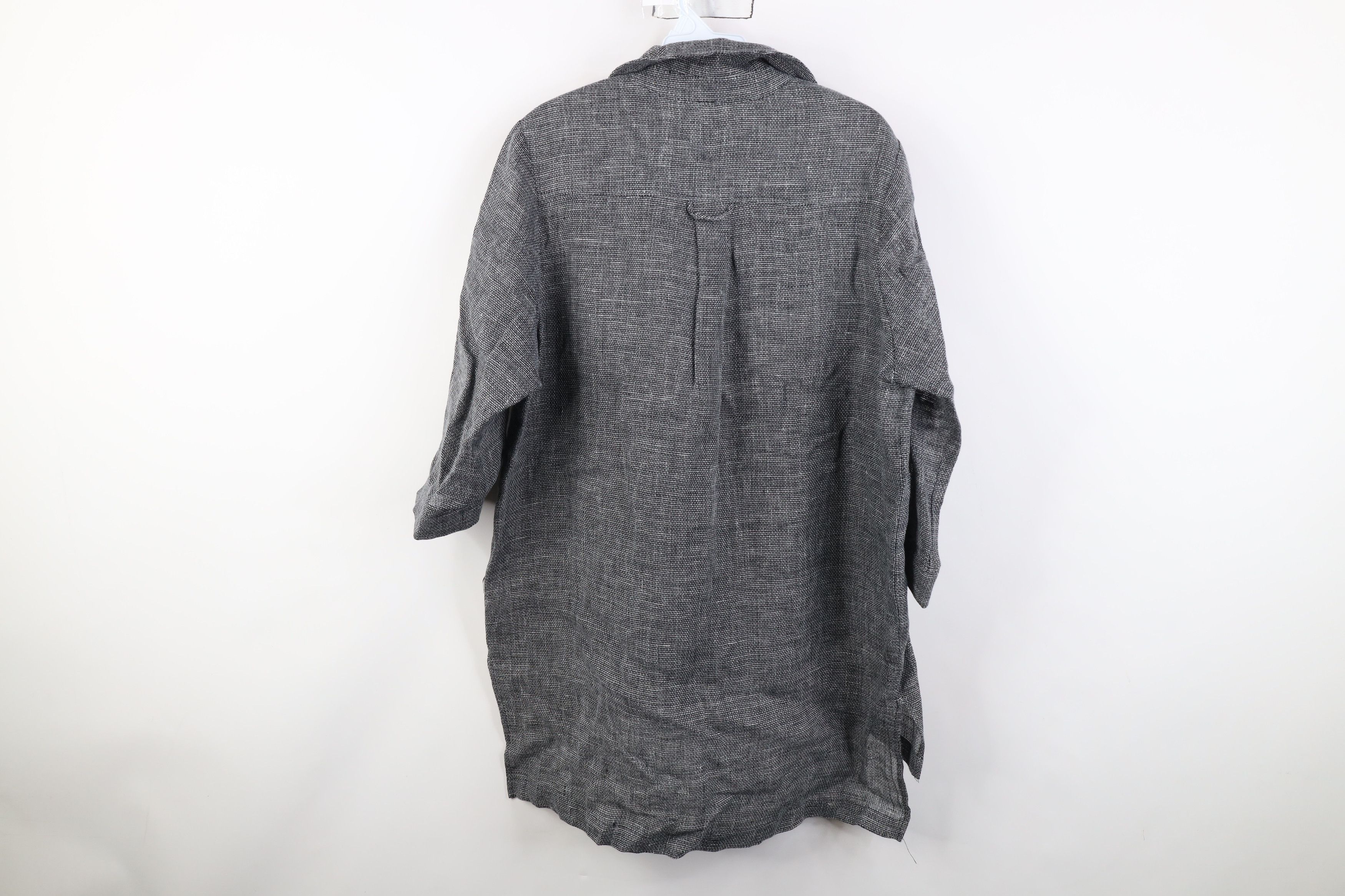 Vintage Vintage 90s Lagenlook Linen Weave Collared Button Shirt USA Size M / US 6-8 / IT 42-44 - 13 Thumbnail