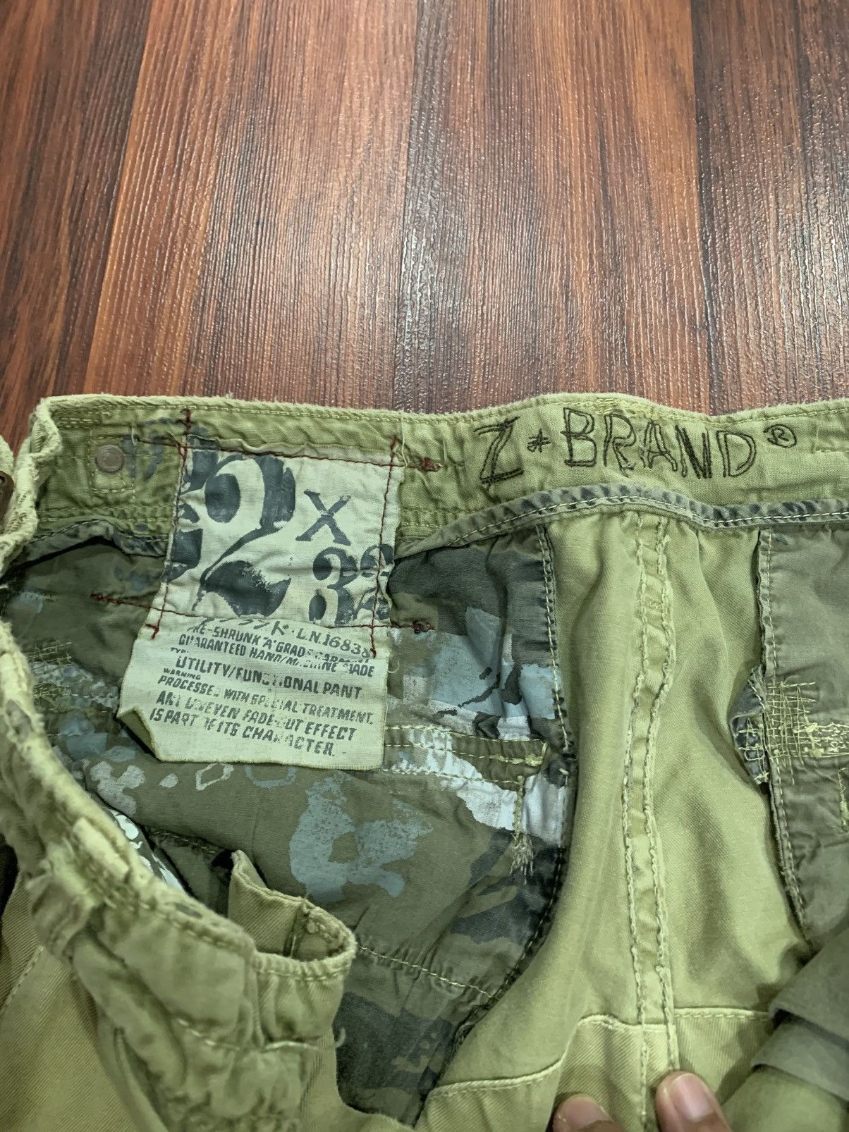 Japanese Brand Z-Brand Embroidered Tiger Cargo Size US 34 / EU 50 - 9 Thumbnail