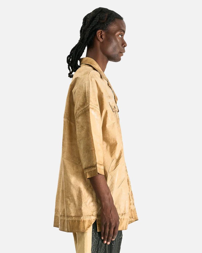Rick Owens Drkshdw o1s1v1r1oon0825 Magnum Tommy Shirt in Beige/Parchment Size US XS / EU 42 / 0 - 6 Thumbnail