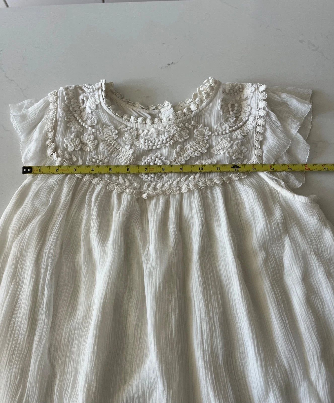 Anthropologie Anthropologie Moulinette Soeurs White Lyra Blouse Size 4 Size S / US 4 / IT 40 - 6 Thumbnail
