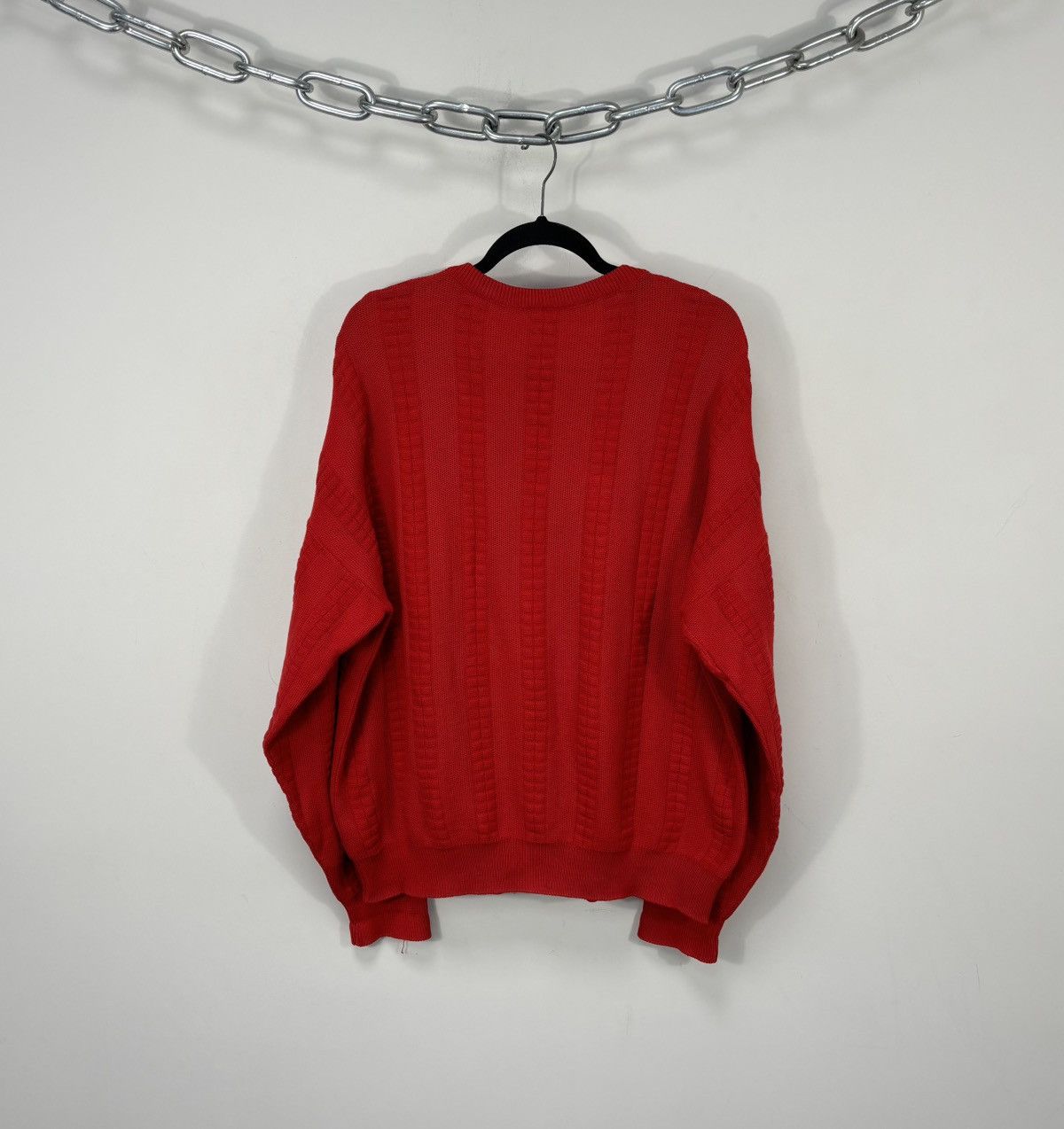Lacoste Vintage Chemise Lacoste Men’s Red Cotton Knit Sweater Size US XL / EU 56 / 4 - 10 Thumbnail