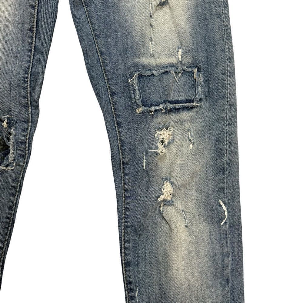 Zara Zara Premium Denim Collection Distressed Patchwork Jeans Si Size 27" / US 4 / IT 40 - 7 Thumbnail