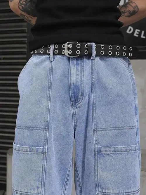 Japanese Brand × Vintage DRIP workwear vintage Y2K denim jeans pants Size US 34 / EU 50 - 3 Thumbnail
