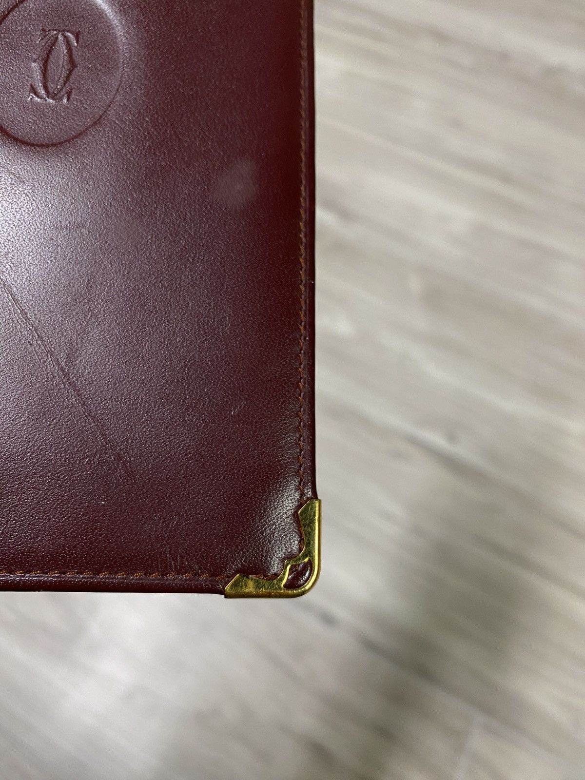 Cartier Cartier Red Long Leather Wallet Preowned Card Holder Size ONE SIZE - 13 Thumbnail