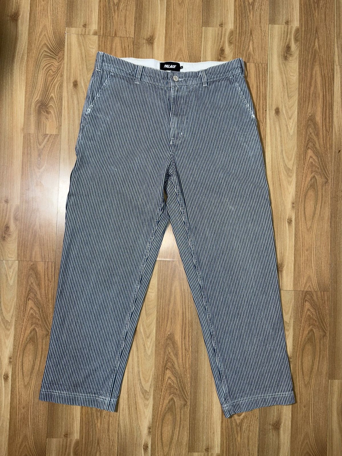 Palace Palace Skateboards Hickory Stripe Kosh TrouserWorkwear Pants Size US 32 / EU 48 - 3 Thumbnail