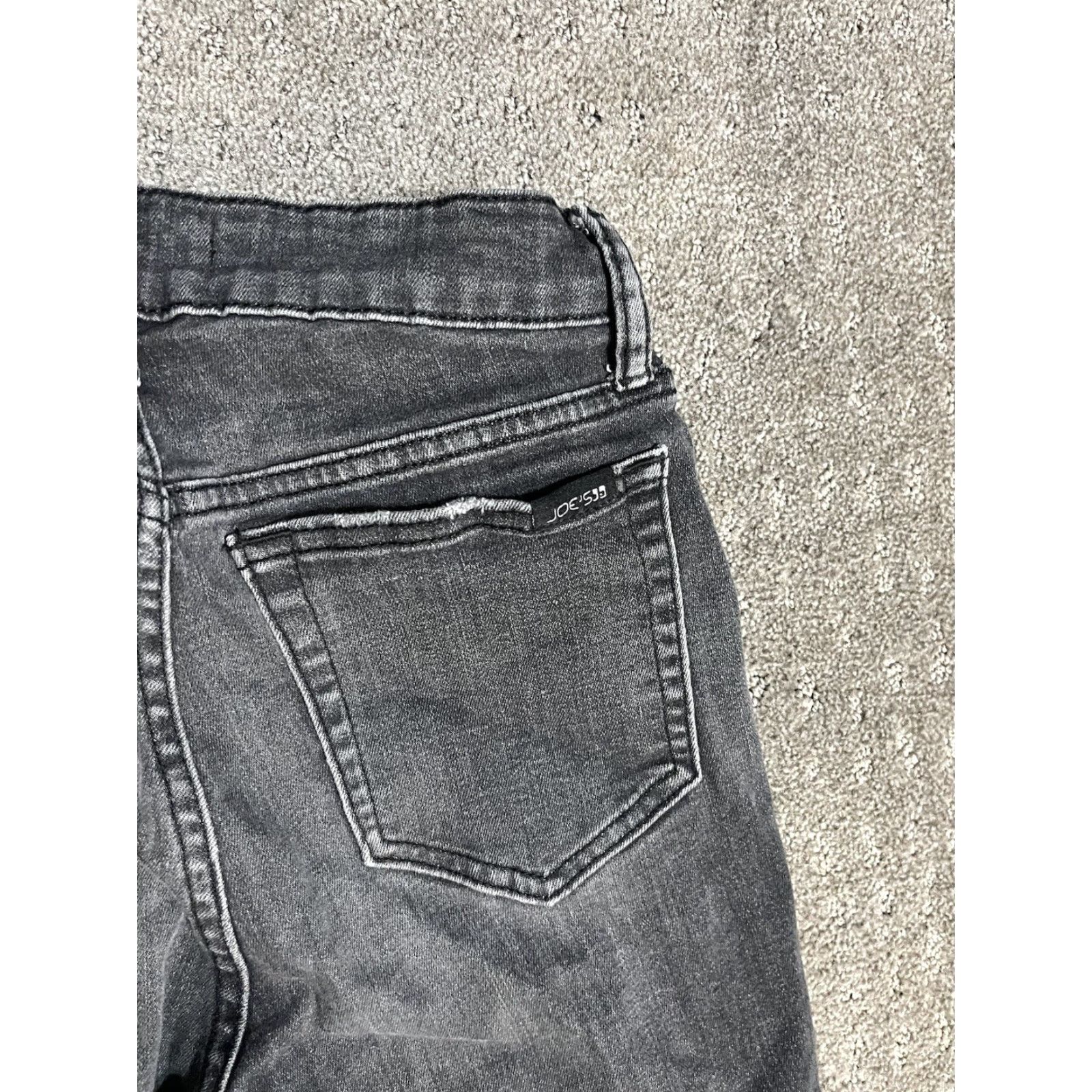Vintage Joe's Jeans Women's Skinny Denim 27 Black Mid Rise Cotton Blend 5-Pocket Belt Loops Inseam 32 Vintage No Size 27" / US 4 / IT 40 - 3 Thumbnail