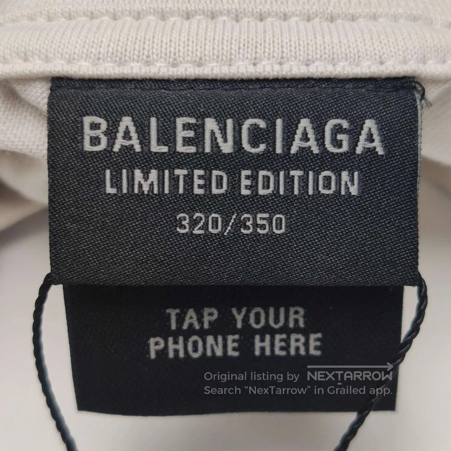 Balenciaga Balenciaga S Size Cotton Logo Crew Neck T. Size US S / EU 44-46 / 1 - 2 Thumbnail