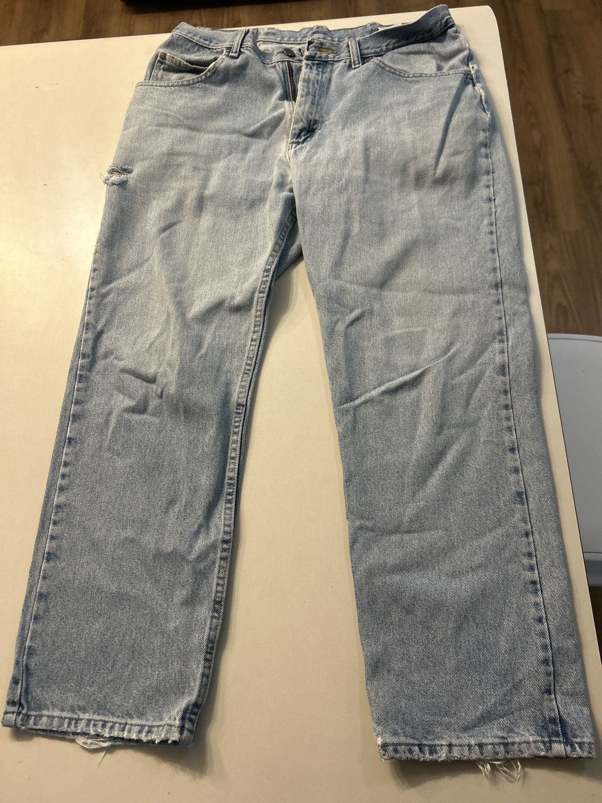 Lee Lee Light Blue Washed Jeans Size US 36 / EU 52 - 1 Thumbnail