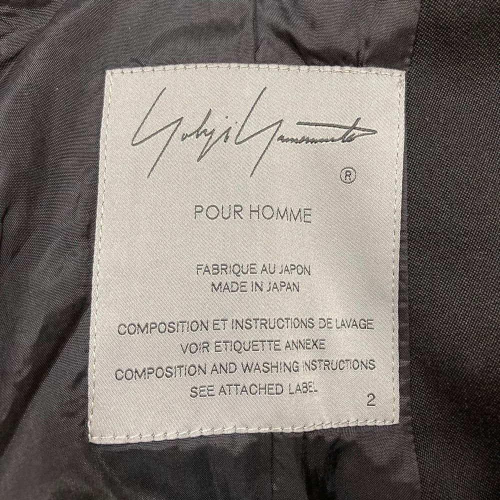 Yohji Yamamoto YOHJI YAMAMOTO black/wool tailored jacket Size US M / EU 48-50 / 2 - 6 Thumbnail