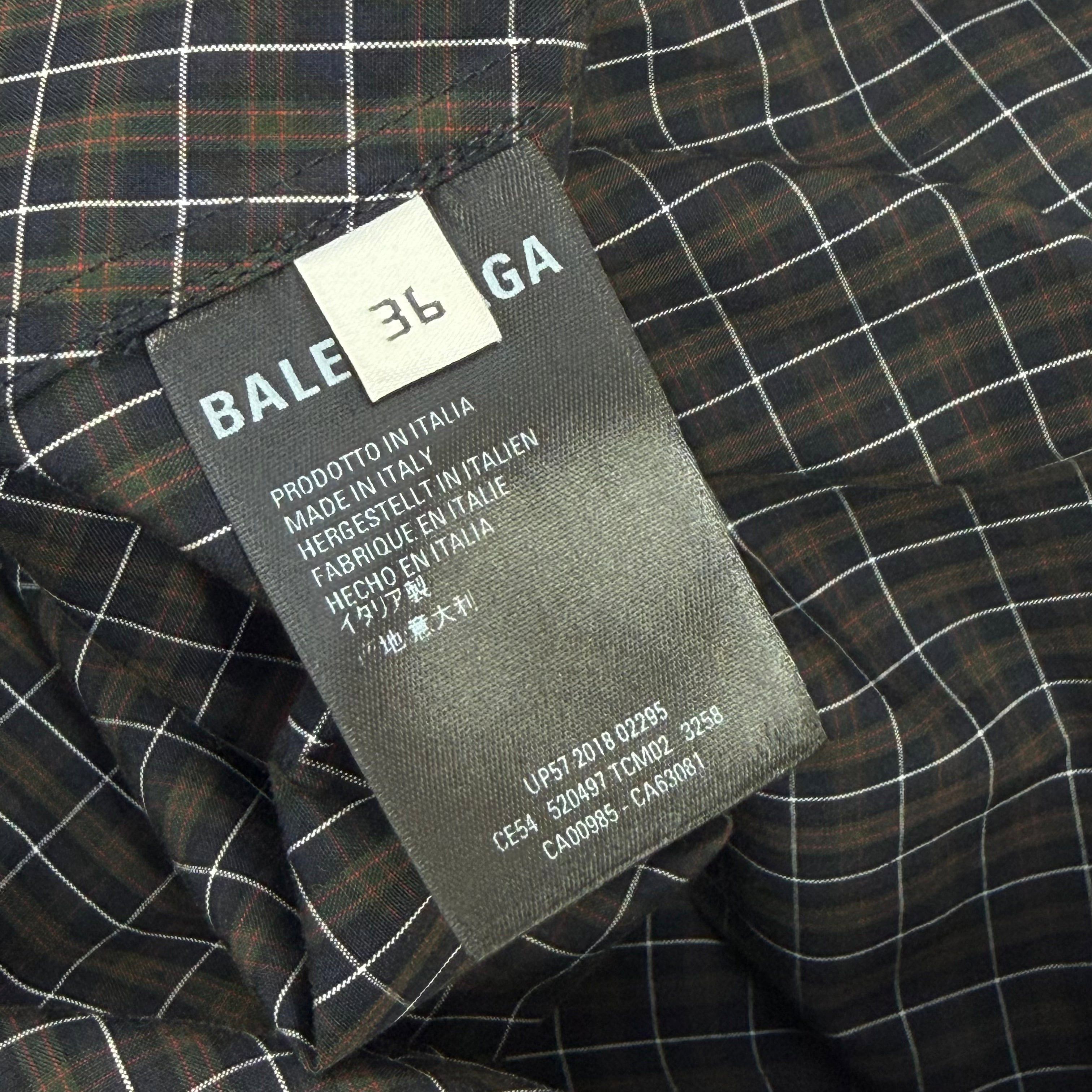 Balenciaga Balenciaga Swing Checkerboard Shirt 36 (S) Size US S / EU 44-46 / 1 - 7 Thumbnail