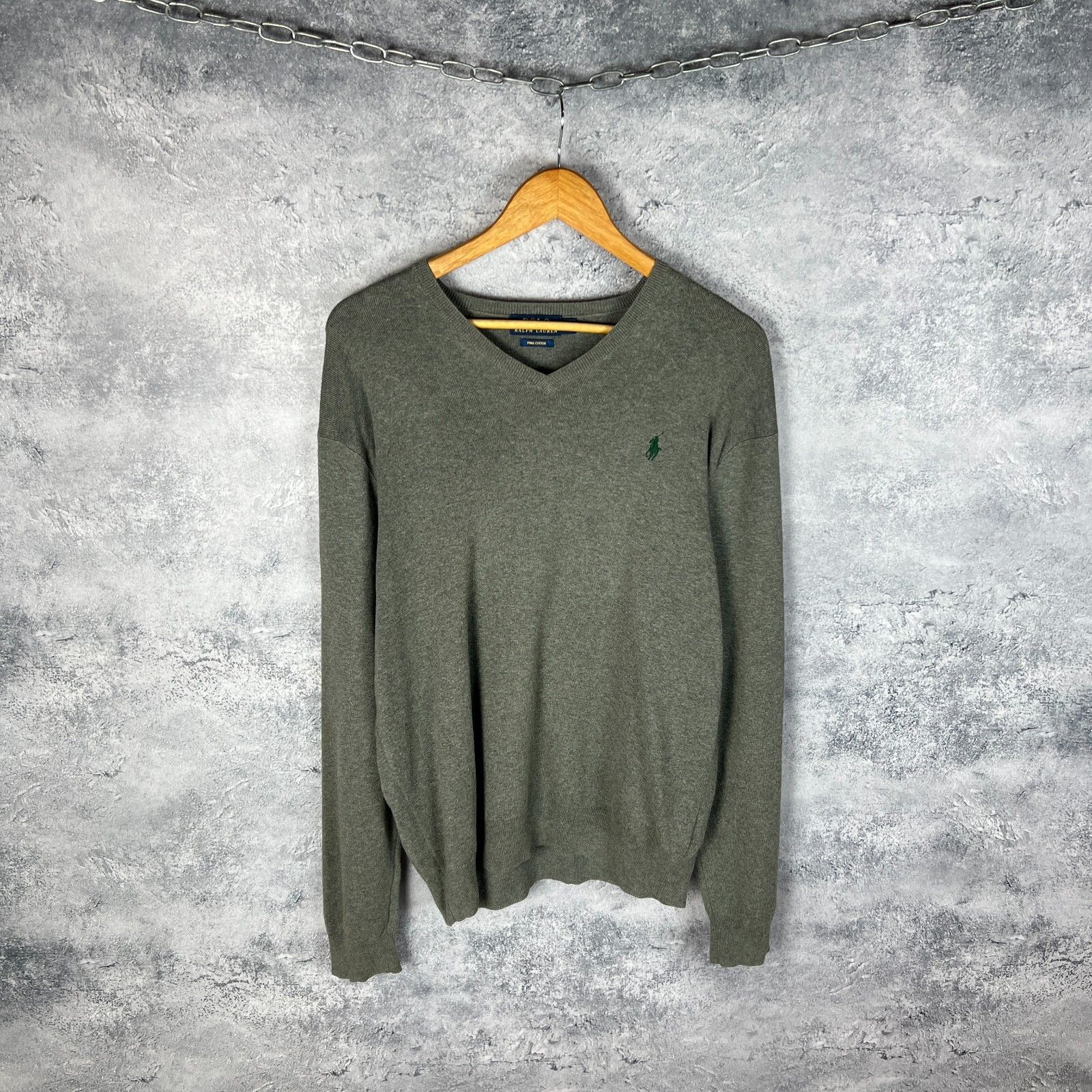 Polo Ralph Lauren Polo Ralph Lauren Sweater Men's Size M Gray Long Sleeve ` Size US M / EU 48-50 / 2 - 1 Thumbnail