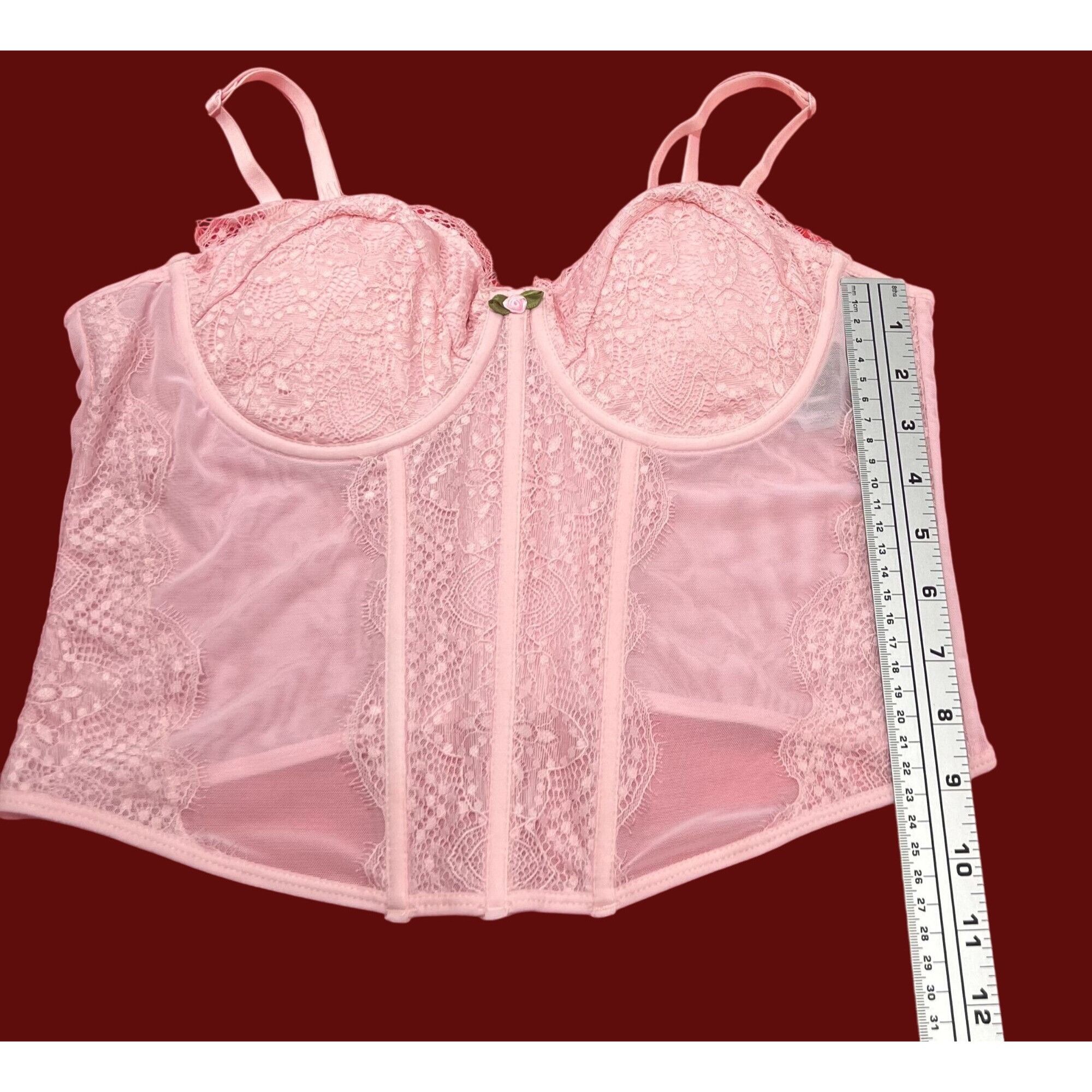 rue21 Rue 21 - Women's Lace Corset Top - Soft And Breathable Mesh Size ONE SIZE - 5 Thumbnail