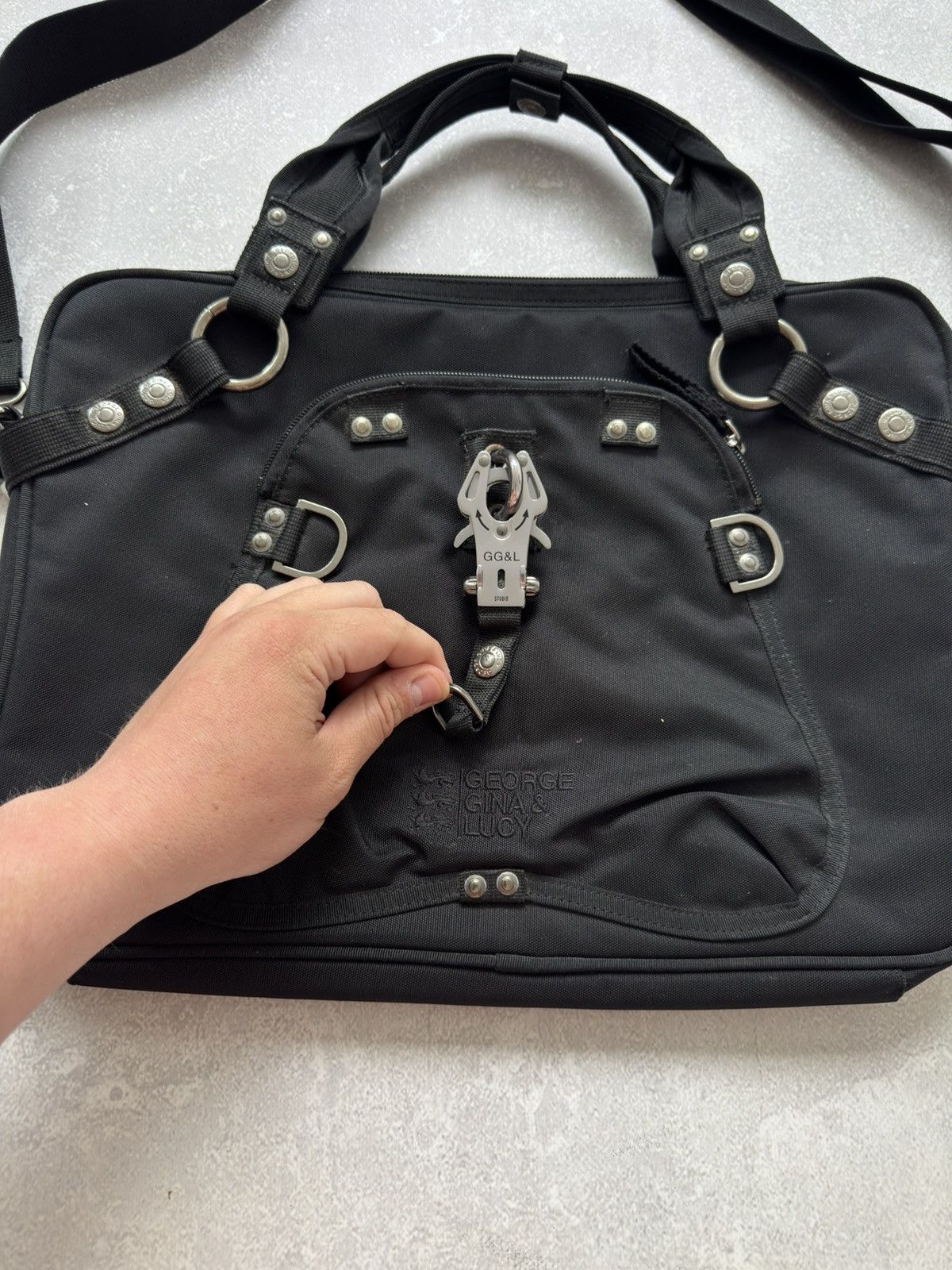 George Gina & Lucy × Japanese Brand × Vintage Vintage George Gina & Lucy Business Baby Black Shoulder Bag Size ONE SIZE - 5 Thumbnail