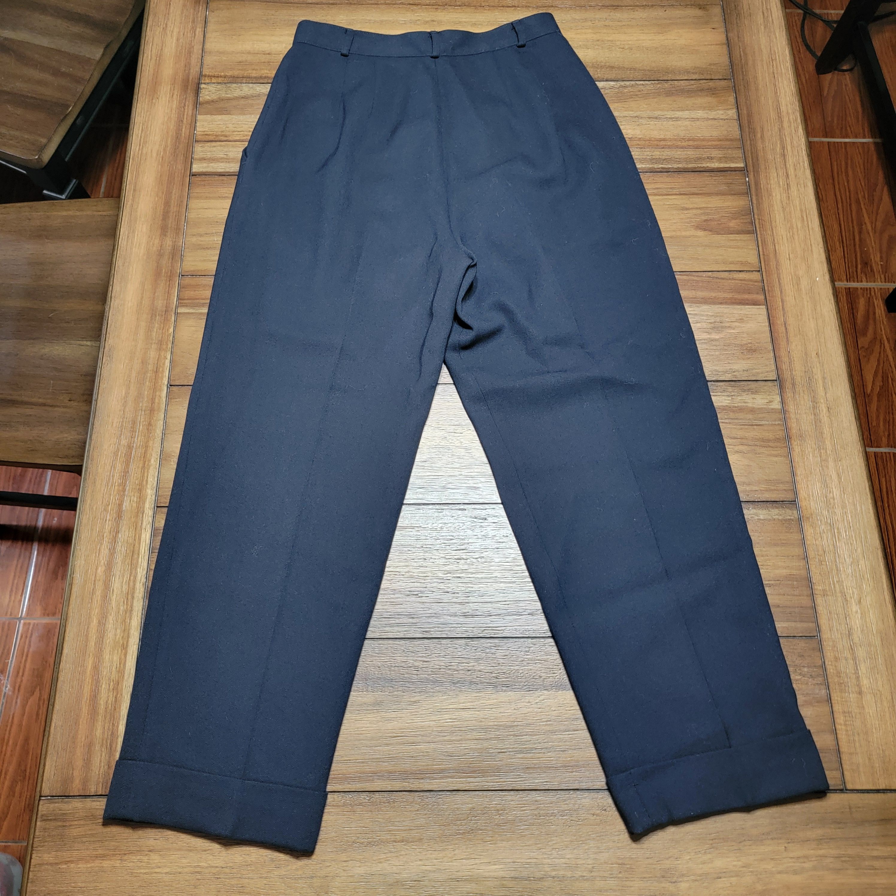 Other Kasper & Company ASL 100% Wool Slacks Black - Size 8 Petite Size 27" / US 4 / IT 40 - 3 Thumbnail