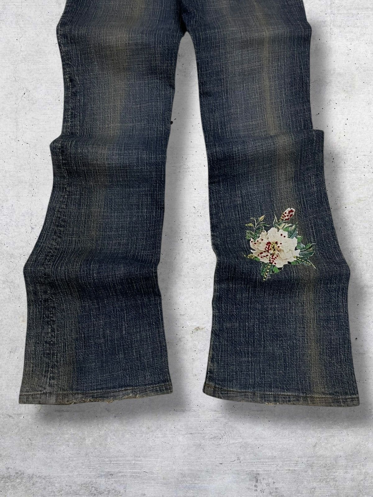 Japanese Brand VINTAGE PARASUCCO ANGEL 1990S ART WOMAN FLARED CUT DENIM Size US 28 / EU 44 - 10 Thumbnail