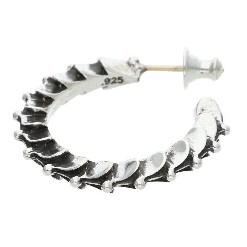 Chrome Hearts Chrome Hearts Crosstail Hoop Silver Earring Size ONE SIZE - 5 Thumbnail