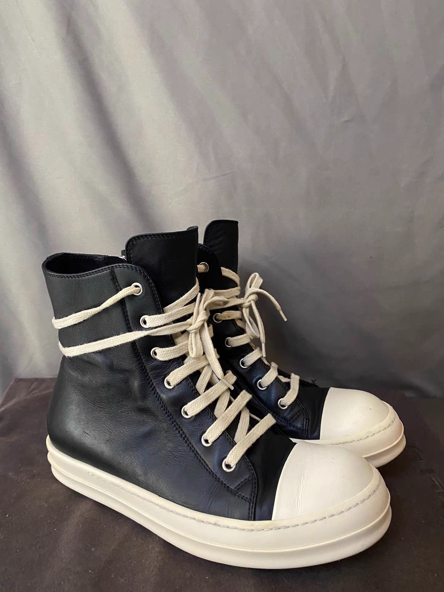 Rick Owens Rick Owens Mainline High Top Leather Ramones Size US 7 / EU 40 - 3 Thumbnail