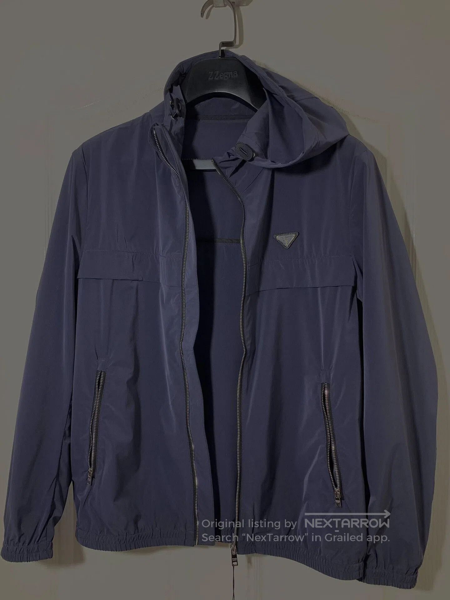 Prada PRADA Men's Hooded Windbreaker Coat. Size US M / EU 48-50 / 2 - 1 Thumbnail