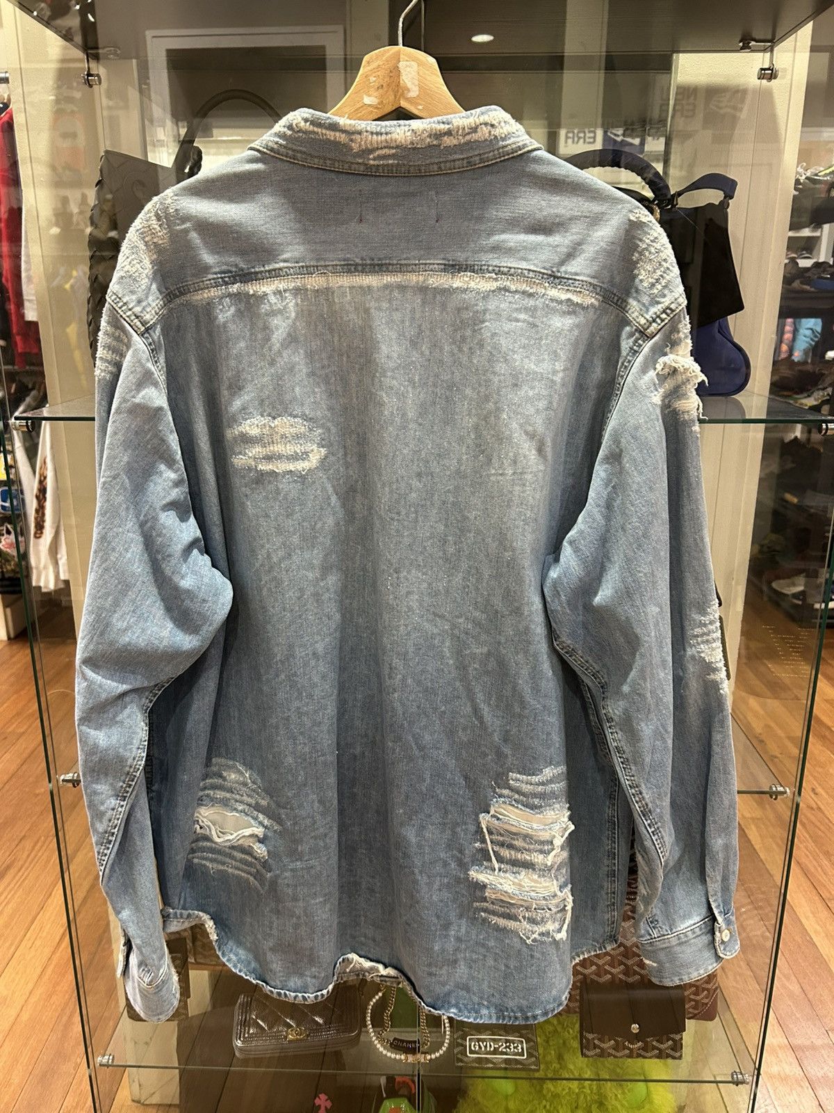 424 424 Distressed Denim Jacket Size US L / EU 52-54 / 3 - 2 Thumbnail