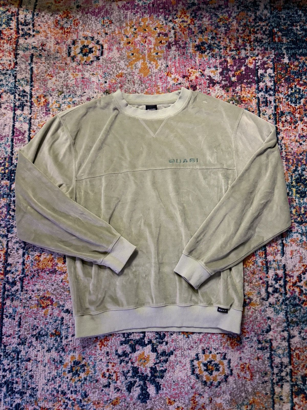 Quasi Skateboards Quasi Velour Crewneck Sweatshirt Size US XL / EU 56 / 4 - 1 Thumbnail