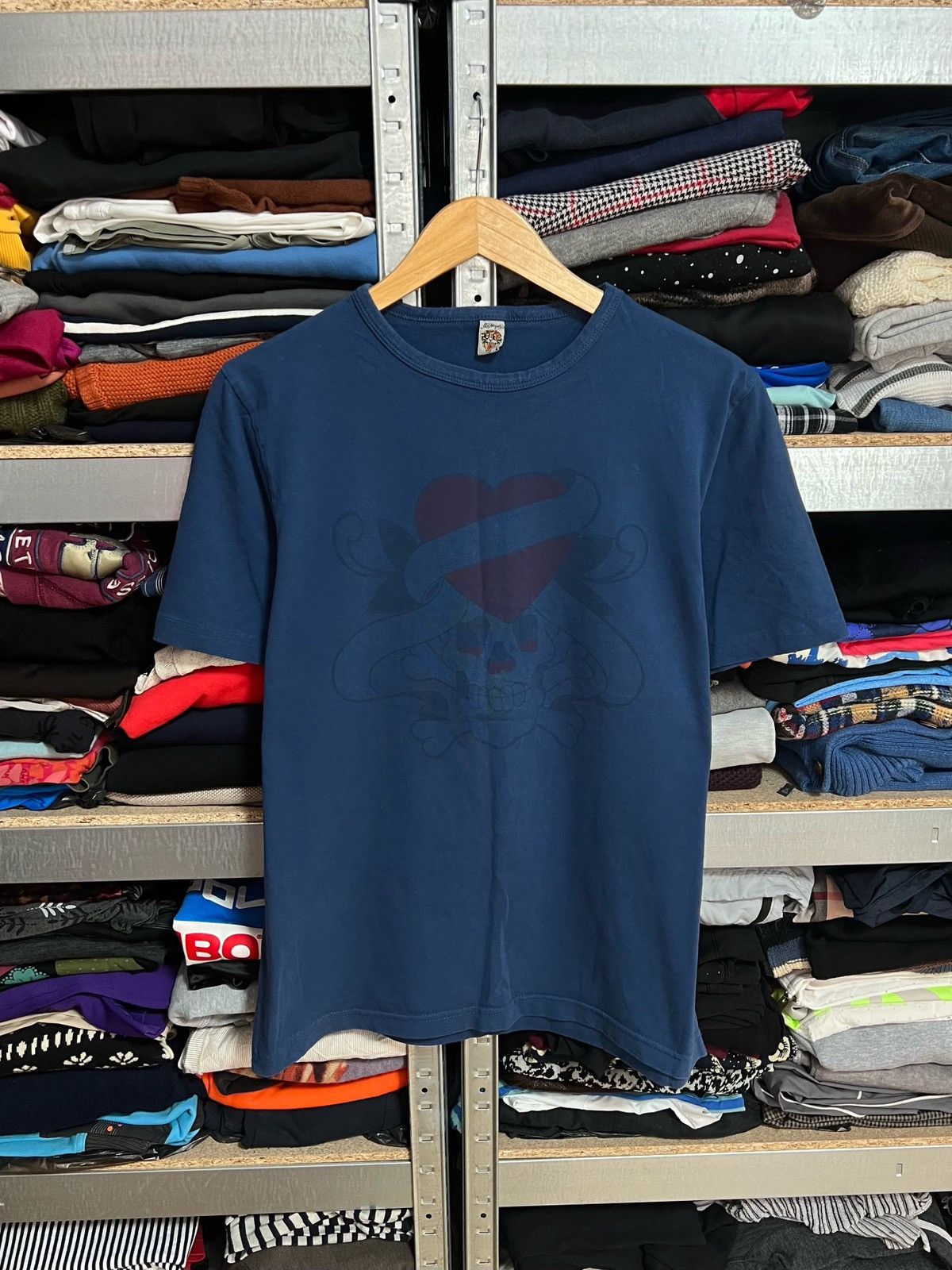 Ed Hardy Vintage Ed Hardy by Christian Audigier T-Shirt Big Logo Sz L Size L / US 10 / IT 46 - 1 Thumbnail