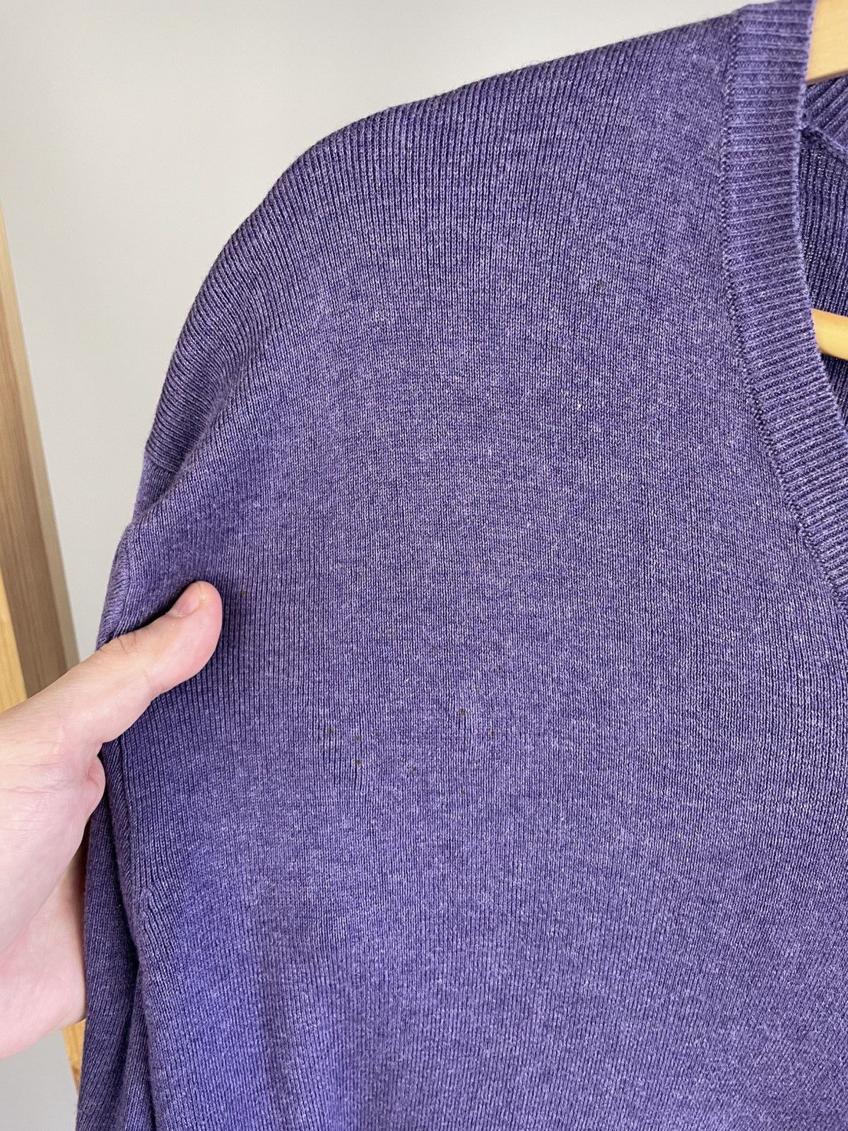 Polo Ralph Lauren × Ralph Lauren × Vintage Polo Ralph Lauren cotton vintage v neck sweater Size US L / EU 52-54 / 3 - 6 Thumbnail