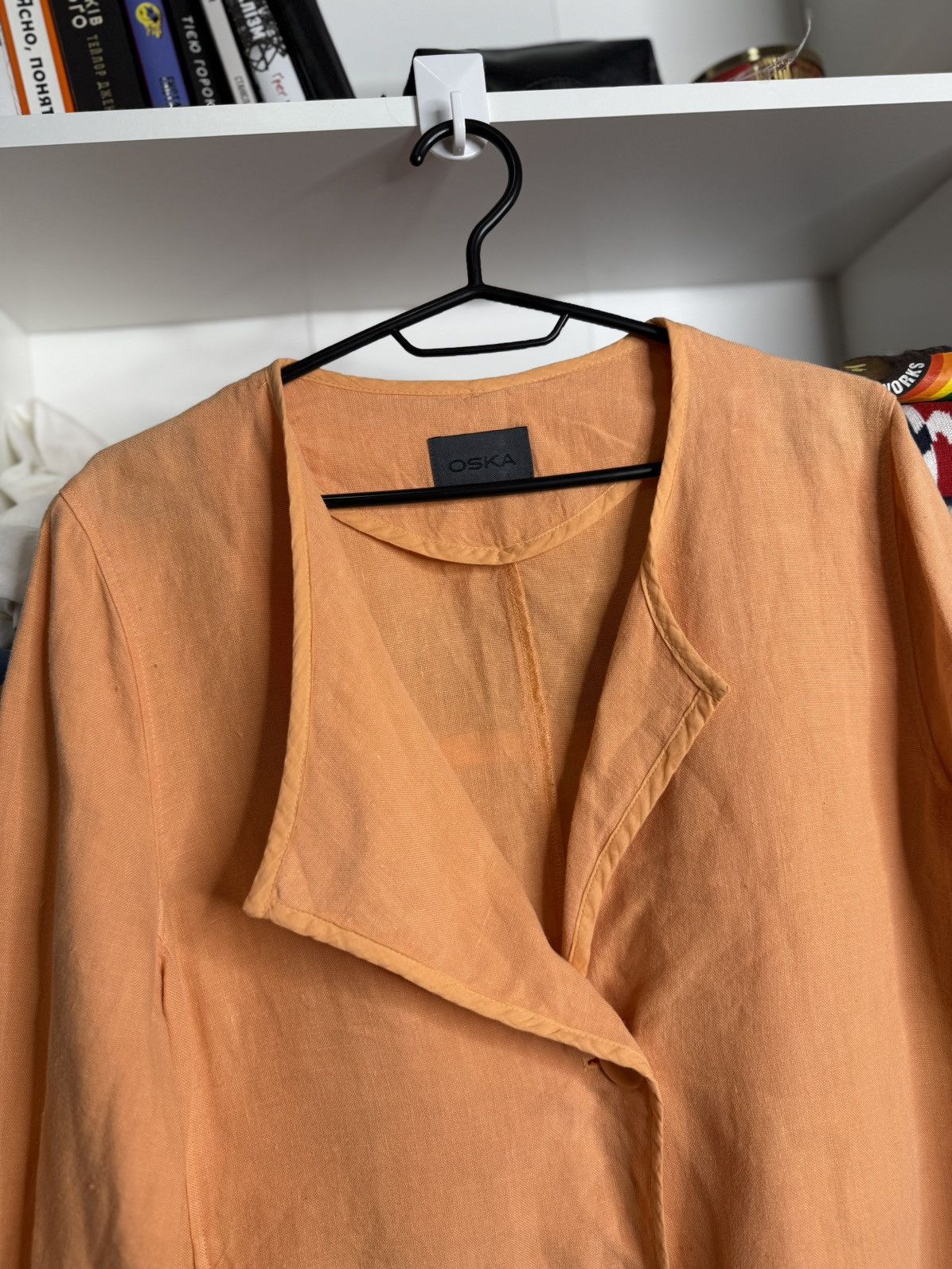 OSKA Oska Peach Linen blazer size 2 Size M / US 6-8 / IT 42-44 - 2 Thumbnail