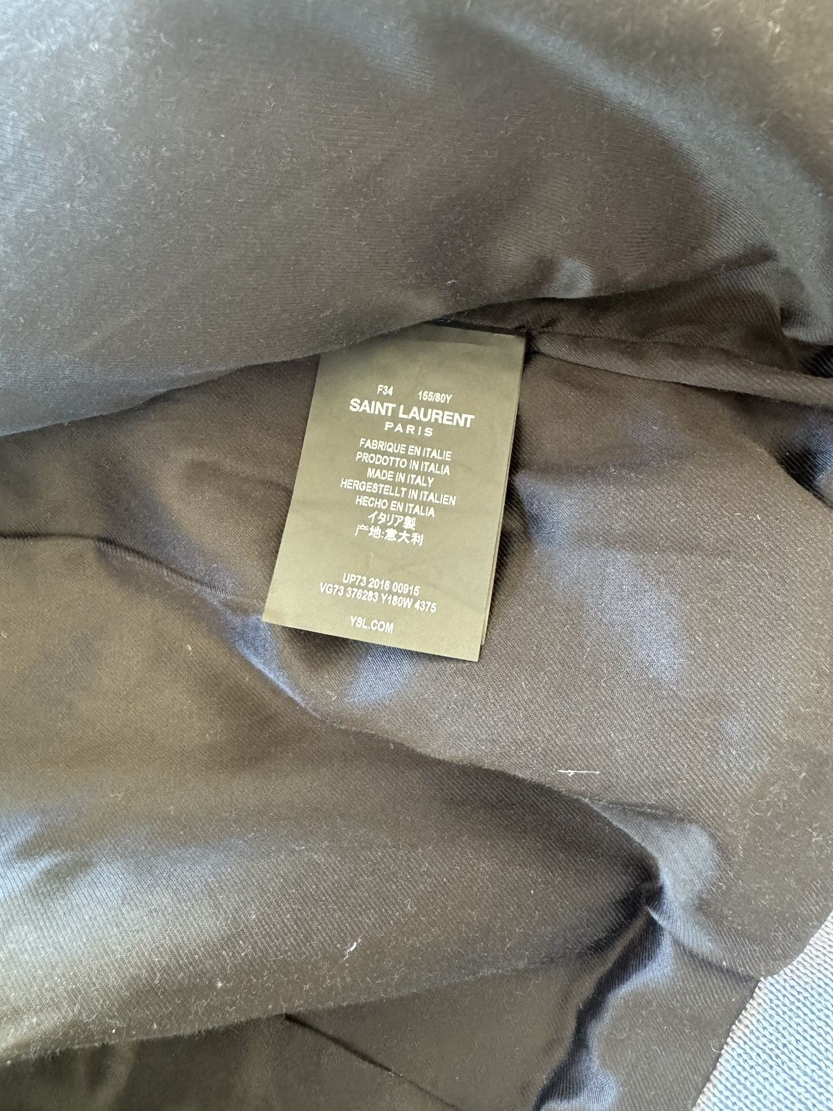 Saint Laurent Paris Teddy jacket Size XXS / US 00 / IT 34 - 7 Thumbnail