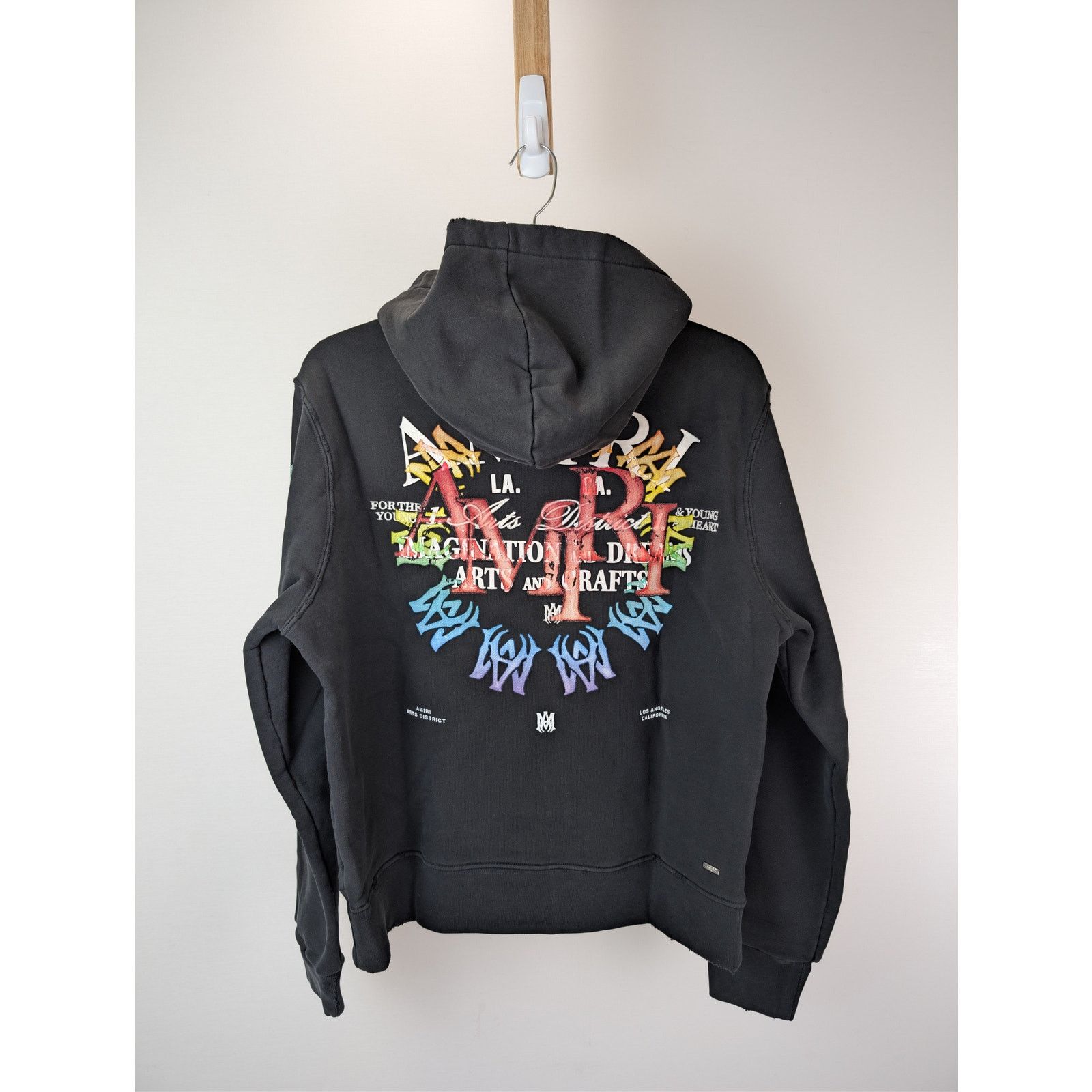 Amiri o1rshd1 Stacked Amiri Circle Logo Arts Hoodie in Black Size US M / EU 48-50 / 2 - 16 Thumbnail