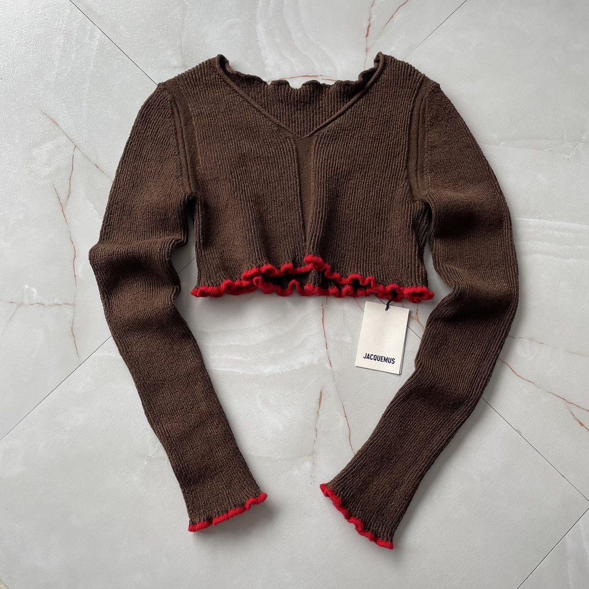 Jacquemus LA MAILLE SANTON CROP JACQUEMUS Size XS / US 0-2 / IT 36-38 - 9 Thumbnail
