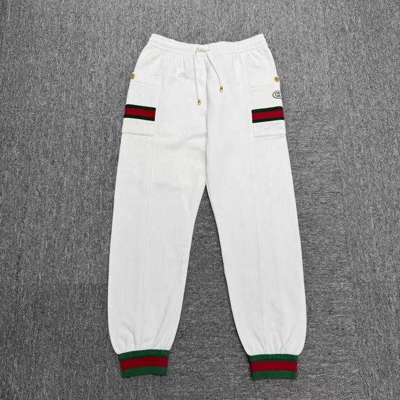 Gucci Gucci Size XS Double G logo red and green striped casual p Size US 27 - 1 Thumbnail