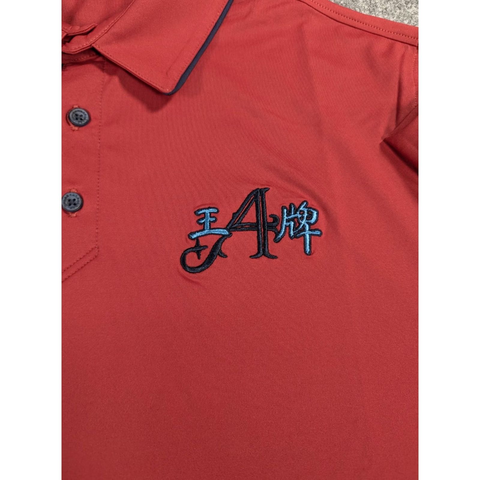 Vintage extracurricular Shirt Mens L houndstooth NEW Golf Club Polo Asian Script Lettering Size US L / EU 52-54 / 3 - 2 Thumbnail