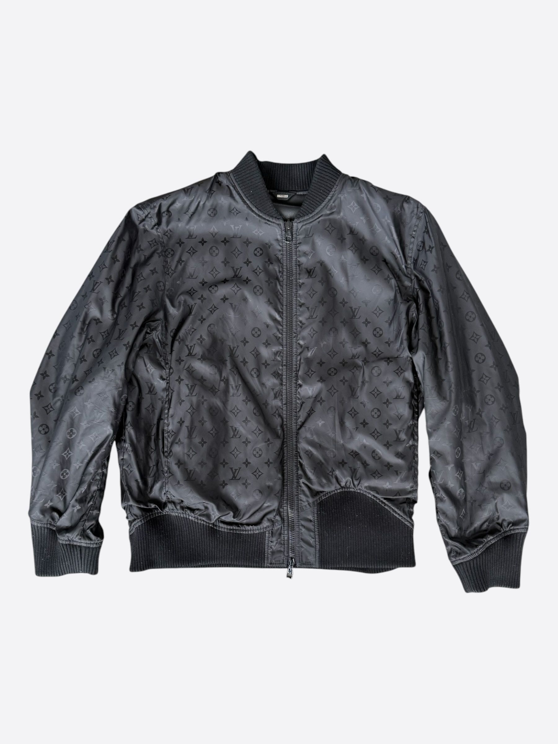 Louis Vuitton Louis Vuitton Black Monogram Reversible Leather Jacket Size US M / EU 48-50 / 2 - 1 Thumbnail