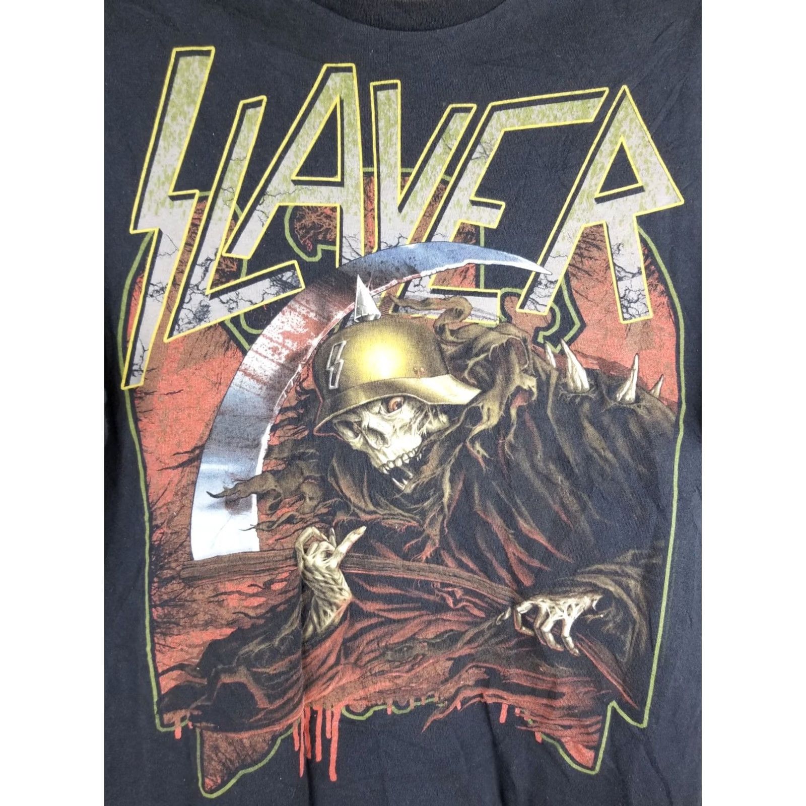 Vintage VINTAGE Y2K SLAYYER BLACK TOUR T-SHIRT LARGE HEAVY METAL 90s Mens Size US L / EU 52-54 / 3 - 2 Thumbnail