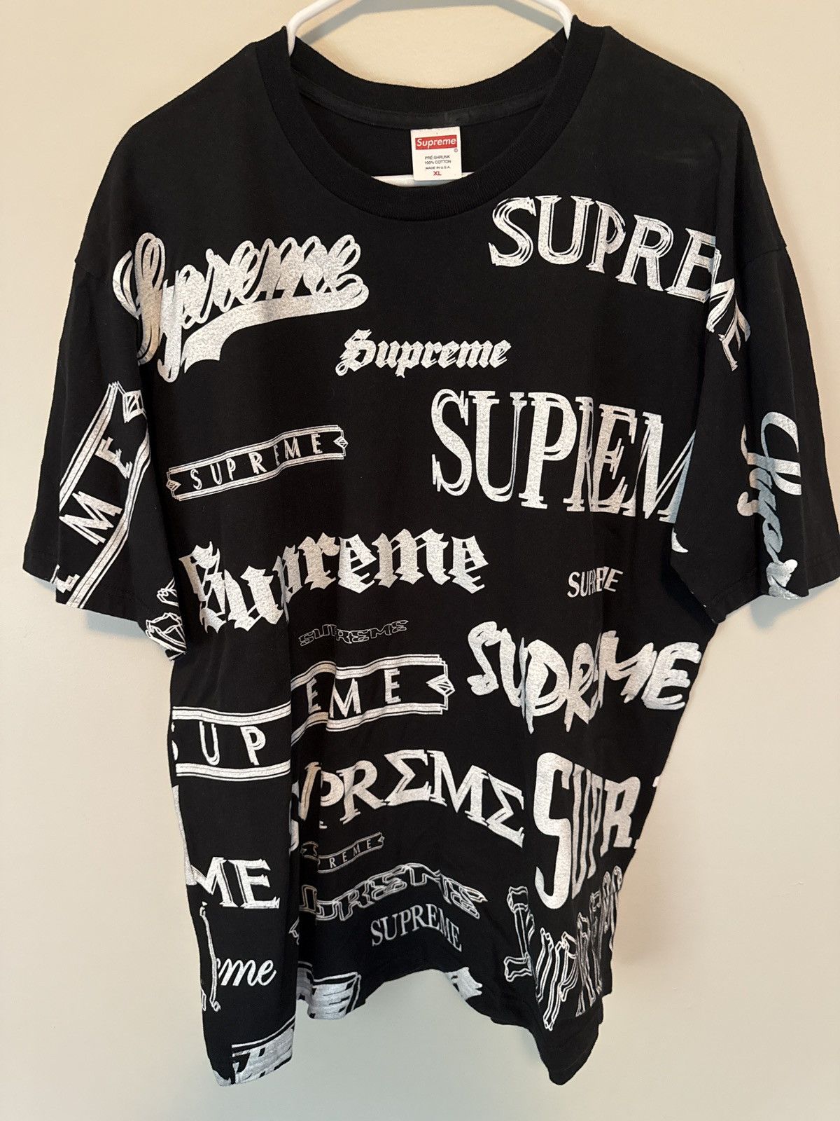 Supreme Supreme “Multi logo Tee” AOP Fall/Winter 2020 Size US XL / EU 56 / 4 - 6 Thumbnail