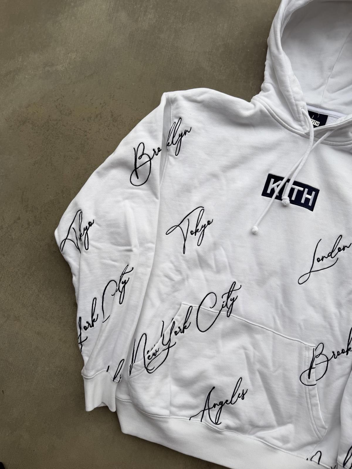 Kith Kith City Script Hoodie White Size Medium FW21 Box Logo Size US M / EU 48-50 / 2 - 2 Thumbnail