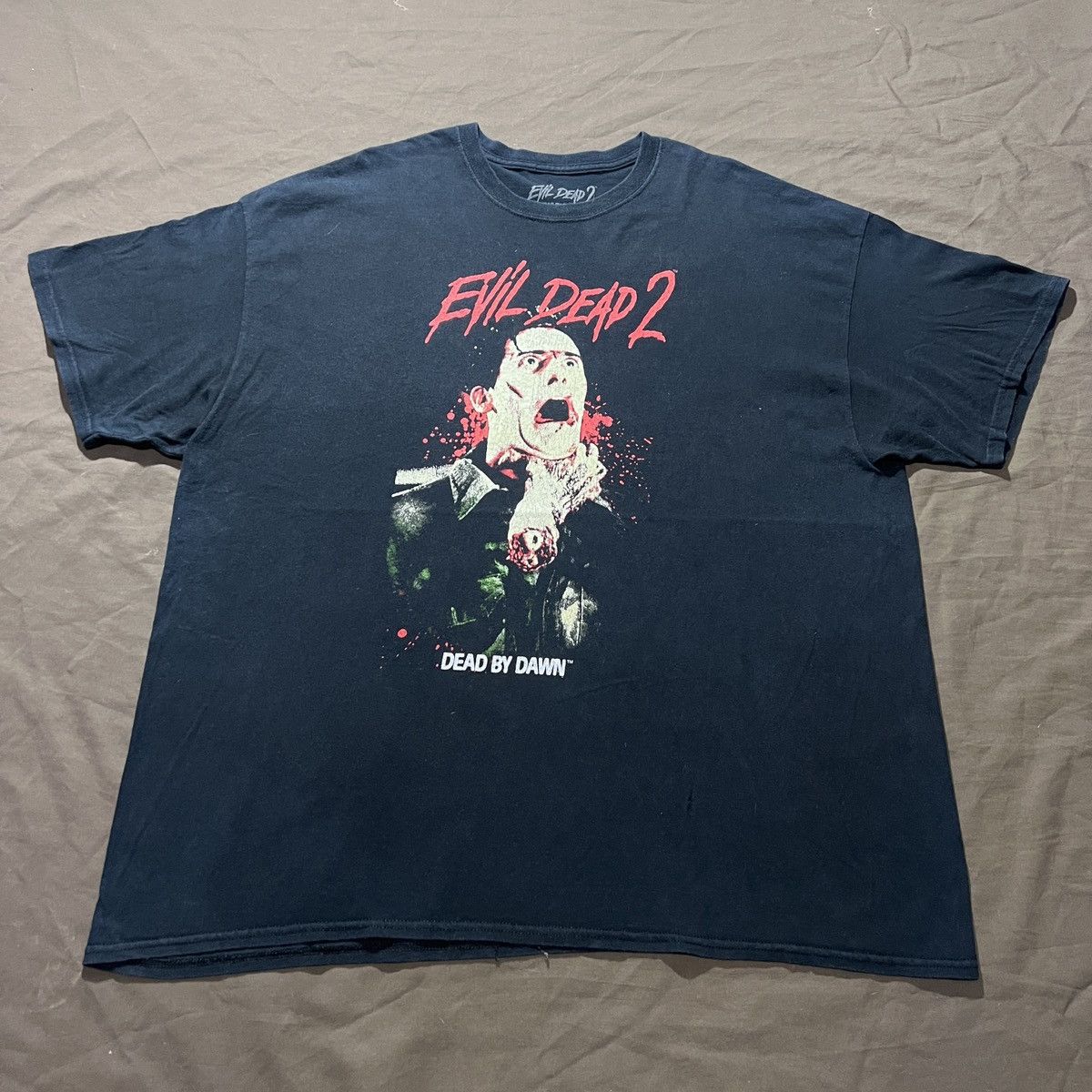 Expert Horror Y2K Evil Dead 2: Dead by Dawn Promo Movie Tee 2XL Oversized Size US XXL / EU 58 / 5 - 3 Thumbnail