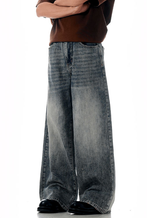 Japanese Brand × Jean American retro washed vintage distressed blue jeans Size US 32 / EU 48 - 3 Thumbnail