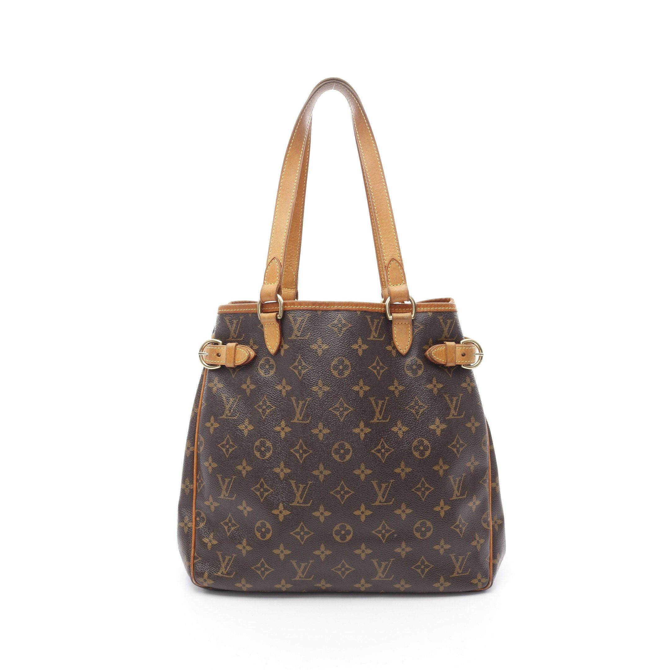 Louis Vuitton Louis Vuitton Batignolles Vertical Monogram Shoulder Bag Tote Leather Brown Size ONE SIZE - 1 Thumbnail