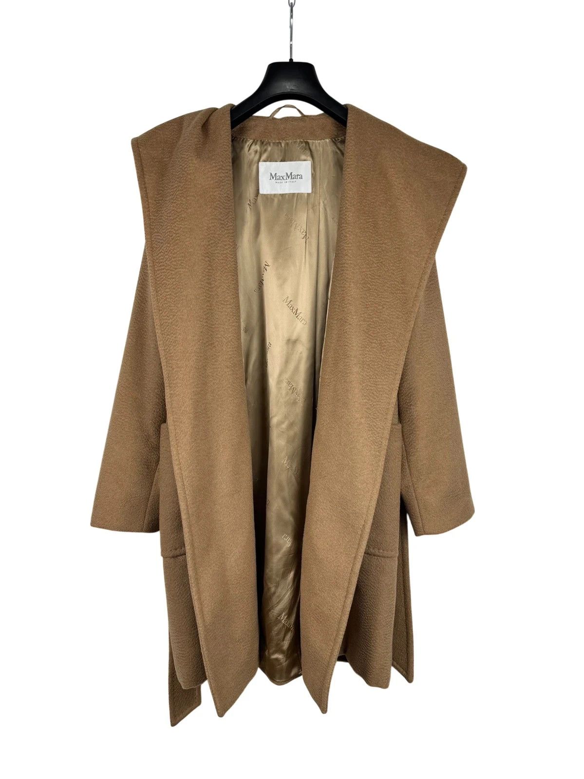 Max Mara Max Mara Coat Rialto Belted Hooded Camel Size S / US 4 / IT 40 - 11 Thumbnail